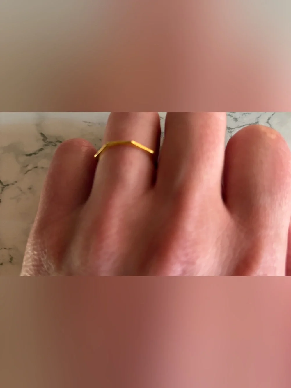 Monica Vinader Octagon Stacking Ring  Sz 6